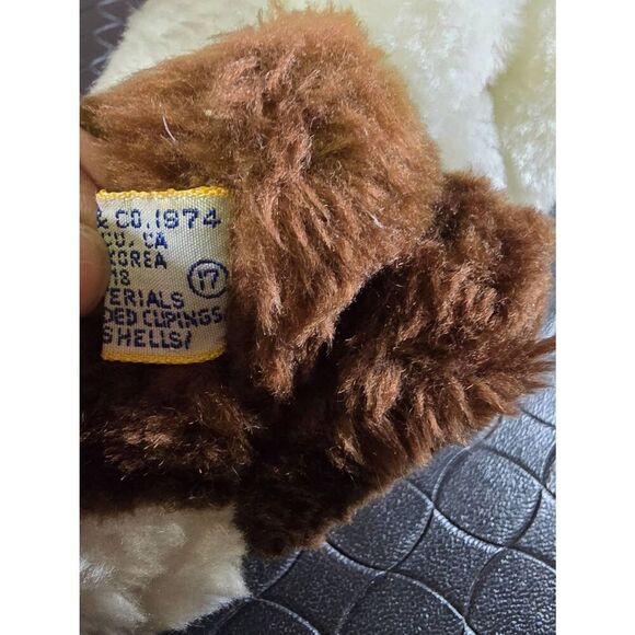 Vintage 1974 Dakin Brown and White Rabbit-Rare #B14 - Picture 6 of 8